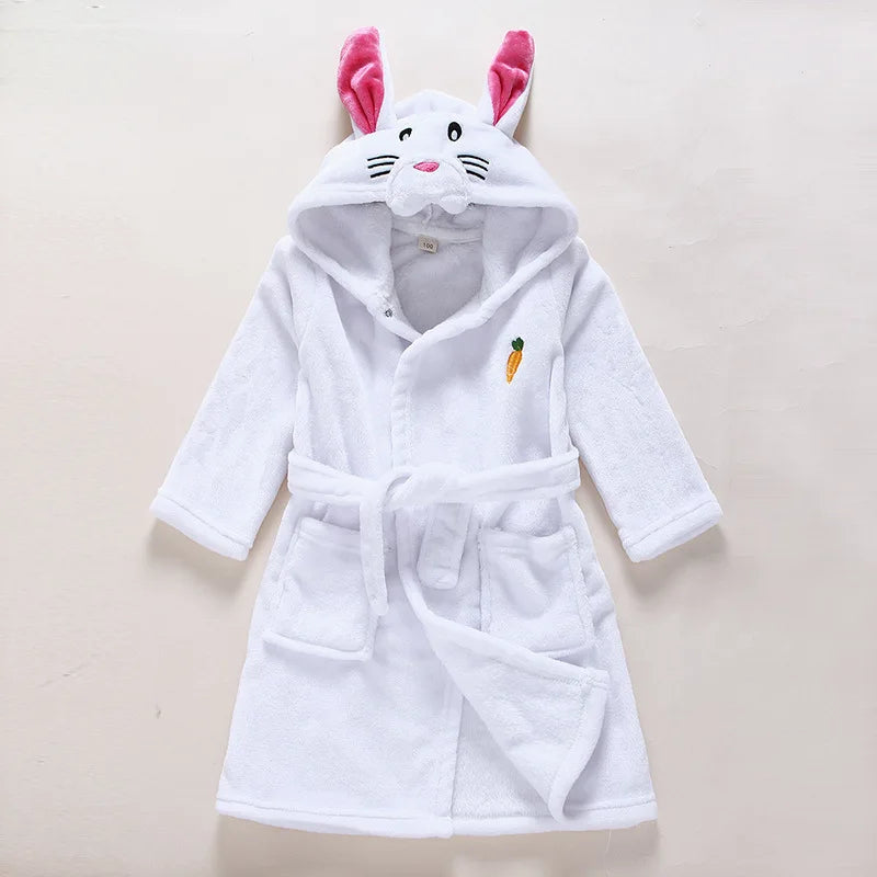 Baby bathrobe in soft and thick cotton