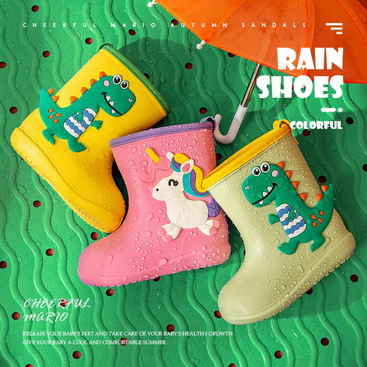 Botas de lluvia antideslizantes EVA para niños multivariante