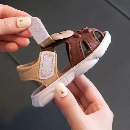 First Steps Sandals 3D Bear for Children Multivariant