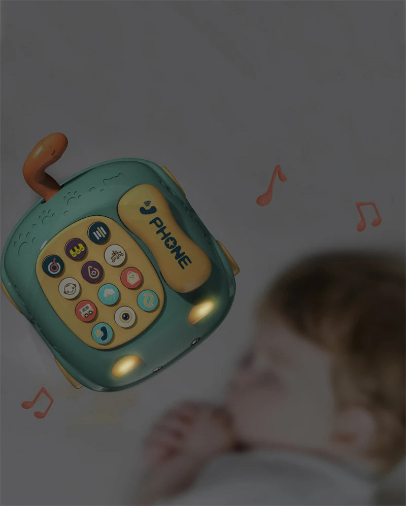 Telefono giocattolo musicale Montessori, gatto