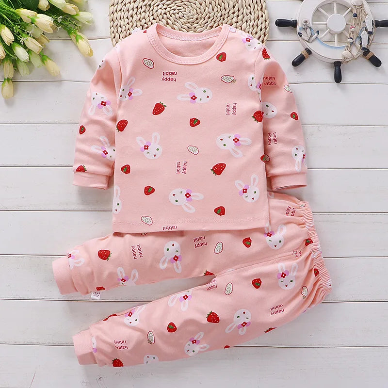 Pijama de dos piezas de algodón multivariante
