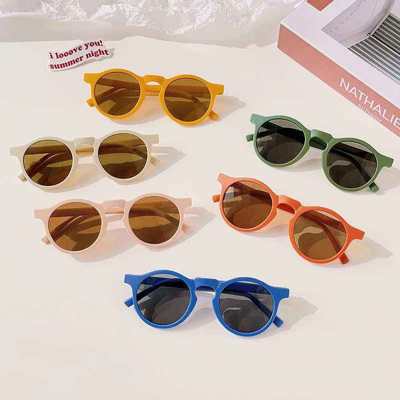 Colored "Checkered" sunglasses for children multivariant