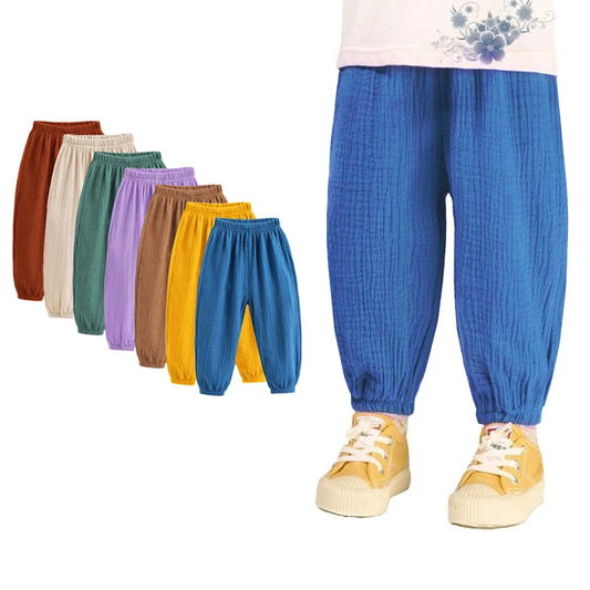 Summer long trousers for children multivariant