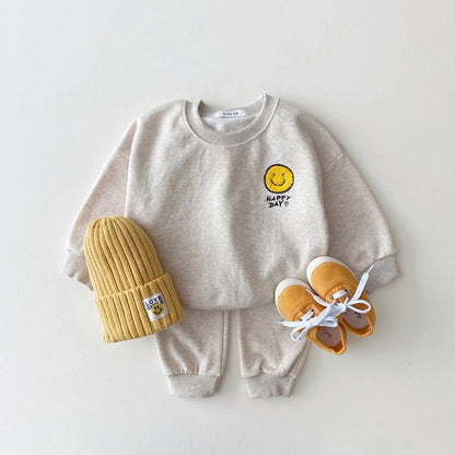 Cotton tracksuit set 2 pcs sweatshirt and trousers for children Multivariant