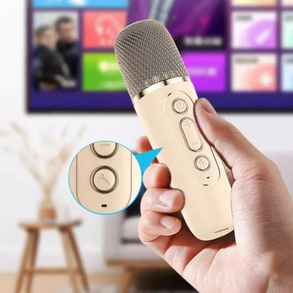 Mini Karaoke for Children and Adults Bluetooth 1 or 2 Microphones