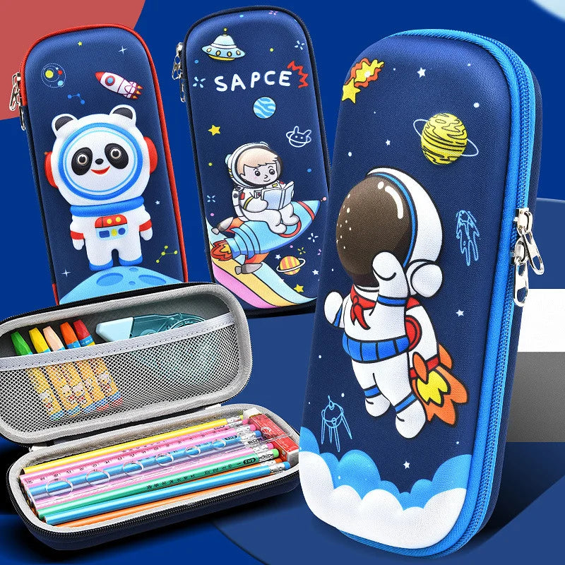 3D decorated EVA Pencil Box for children multivariant