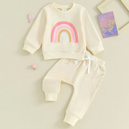 Pants and Sweatshirt Set with Rainbow Multivariant