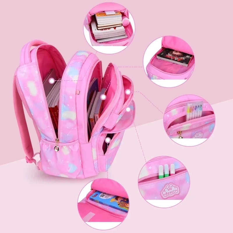 Multicolour fantasy backpack for children multivariant