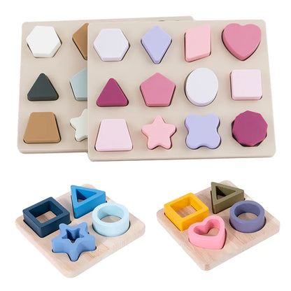 Puzzle Montessori "Formas" para Niños Multivariante 