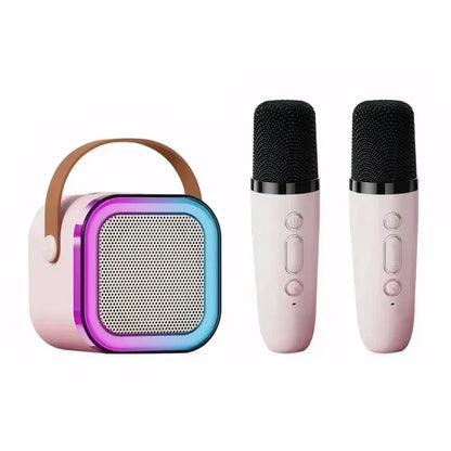 Mini Karaoke for Children and Adults Bluetooth 1 or 2 Microphones