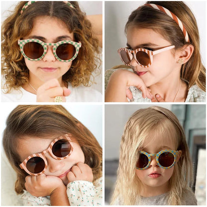 Gafas de sol de colores "Cuadros" para niños multivariante