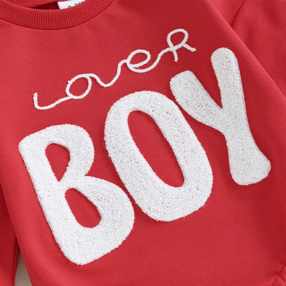 Felpa tutina intera baby Lover Boy multicolore
 Felpa con chiusura a pagliaccetto "Lover Boy"