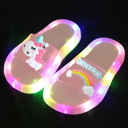 Unicorn Slippers with LED for children multivariant