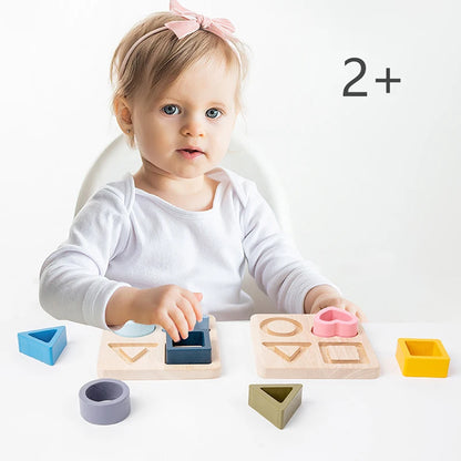 Puzzle Montessori "Formas" para Niños Multivariante 