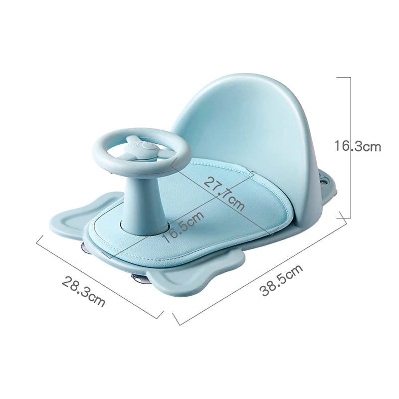 Bathtub Seat with Steering Wheel and Suction Pads