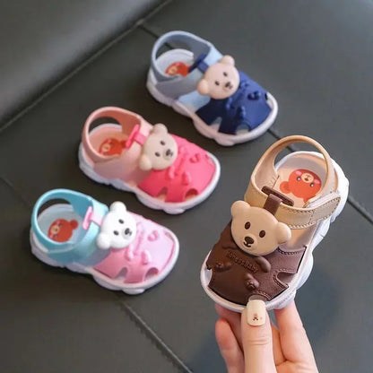 First Steps Sandals 3D Bear for Children Multivariant