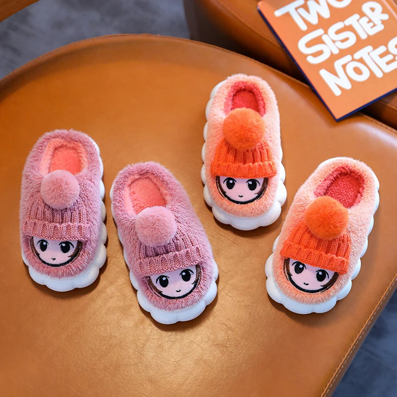 Cartoon Indoor Warm Slippers for Children