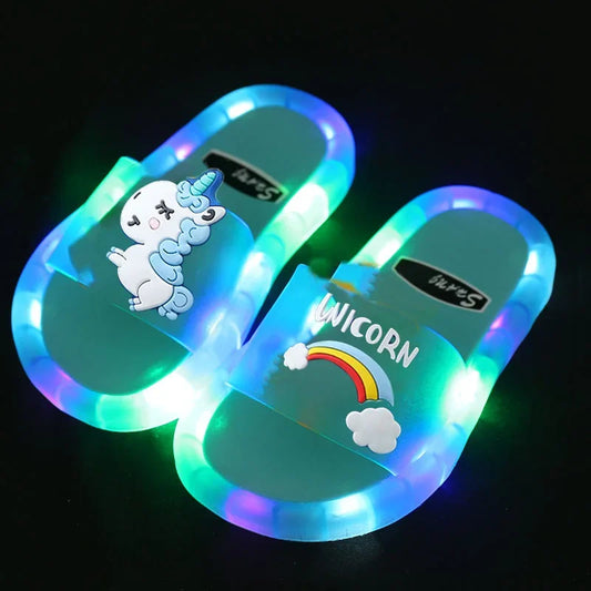 Unicorn Slippers with LED for children multivariant
