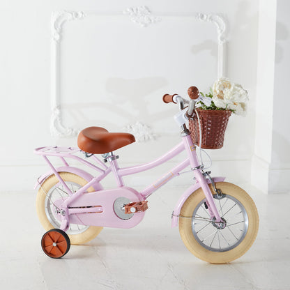 Bicicletta di design da 12 pollici rosa caramella