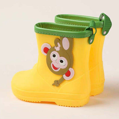 Rain Boots Kids Yellow Monkey