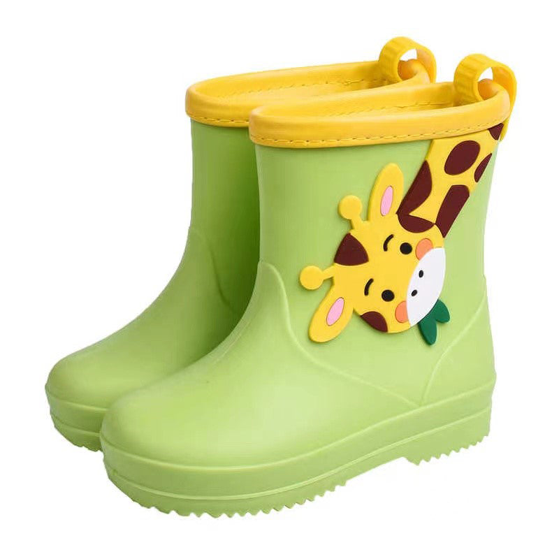 Botas de lluvia Niño Verde Jirafa