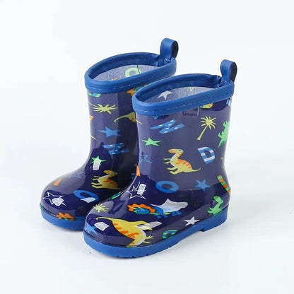 Botas de Lluvia Niño Azul Dinosaurio