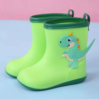 Botas de Lluvia Niño Verde Dinosaurio