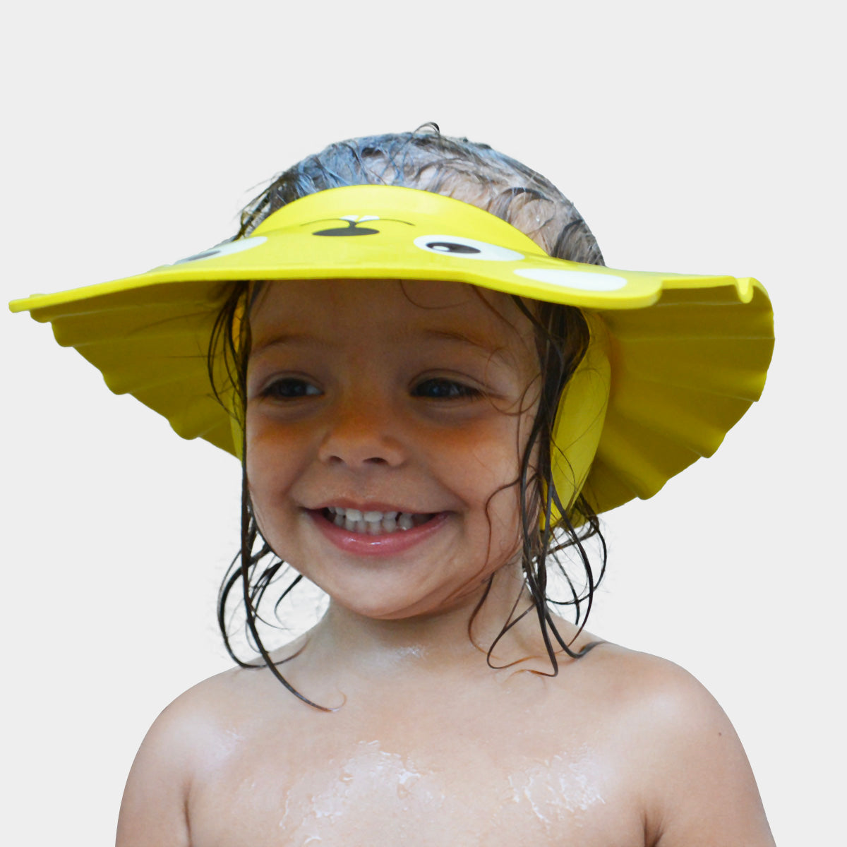 Cappello da bambino con protezione per doccia e shampoo