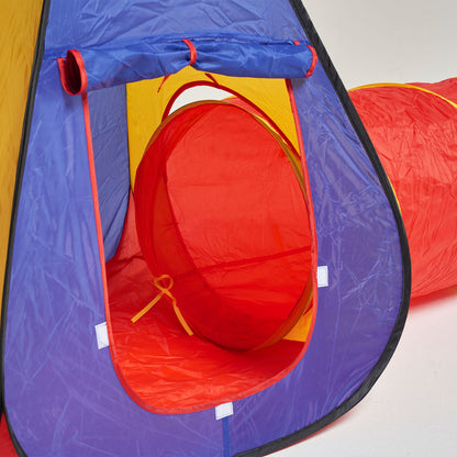 Play Tent Pop Up With Tunnel Red