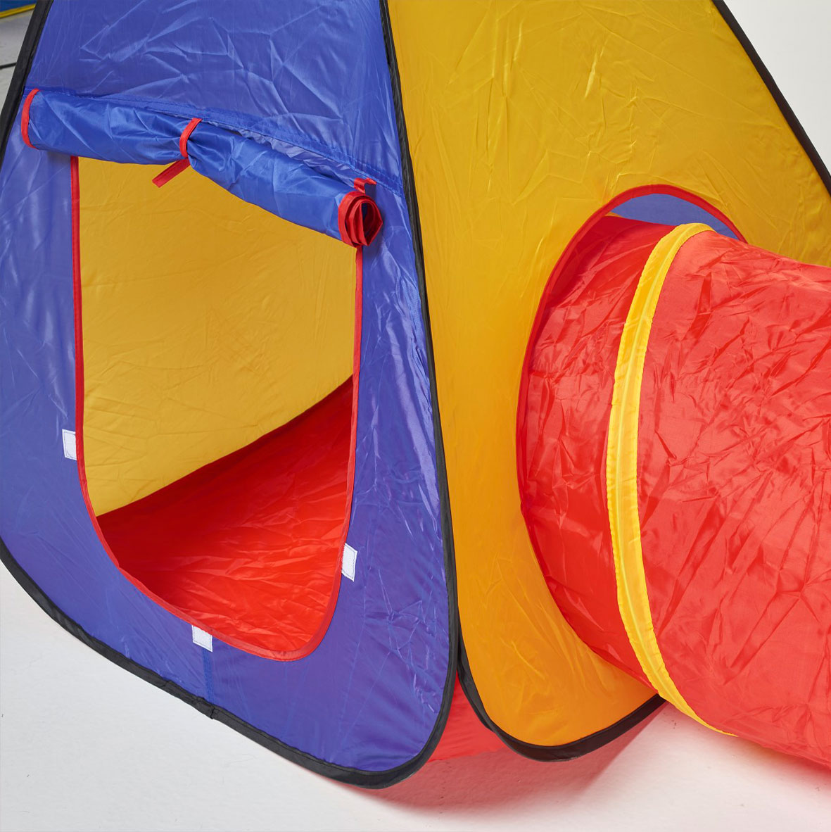 Play Tent Pop Up With Tunnel Red