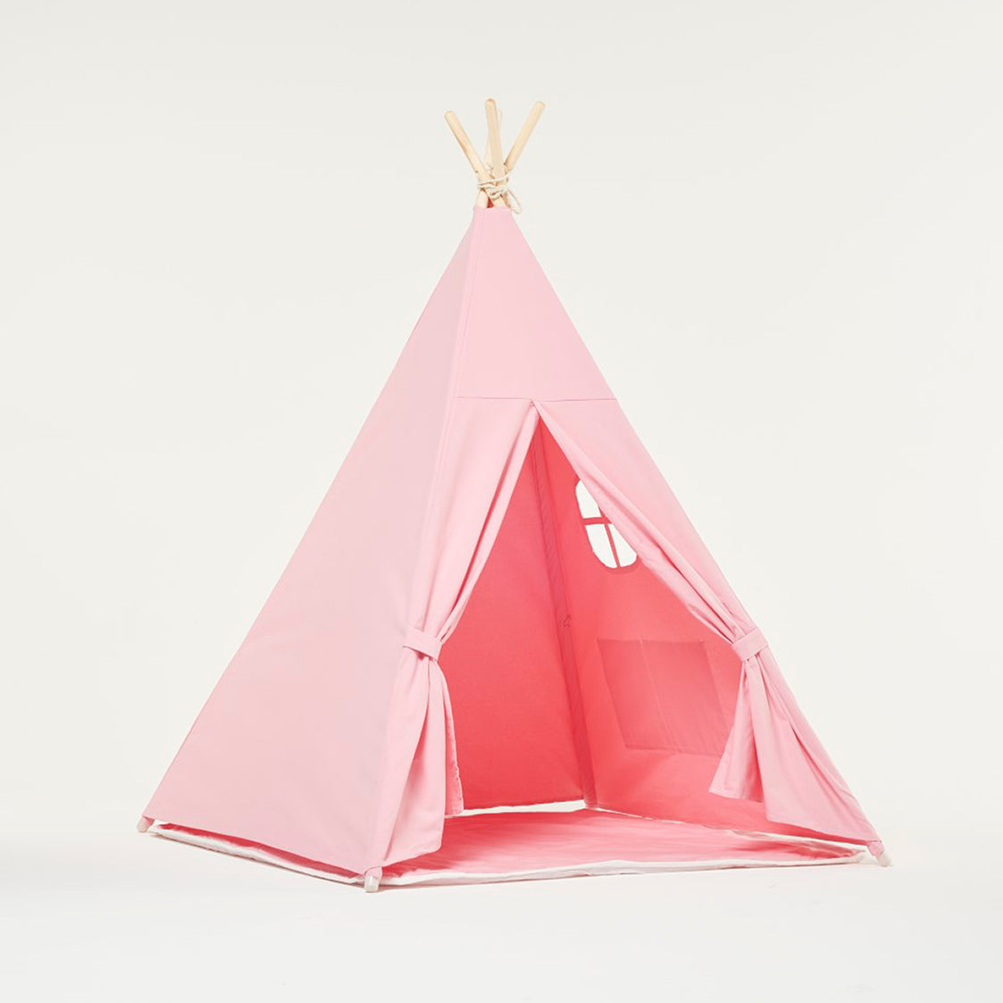 Tenda da gioco Teepee rosa con cuscino