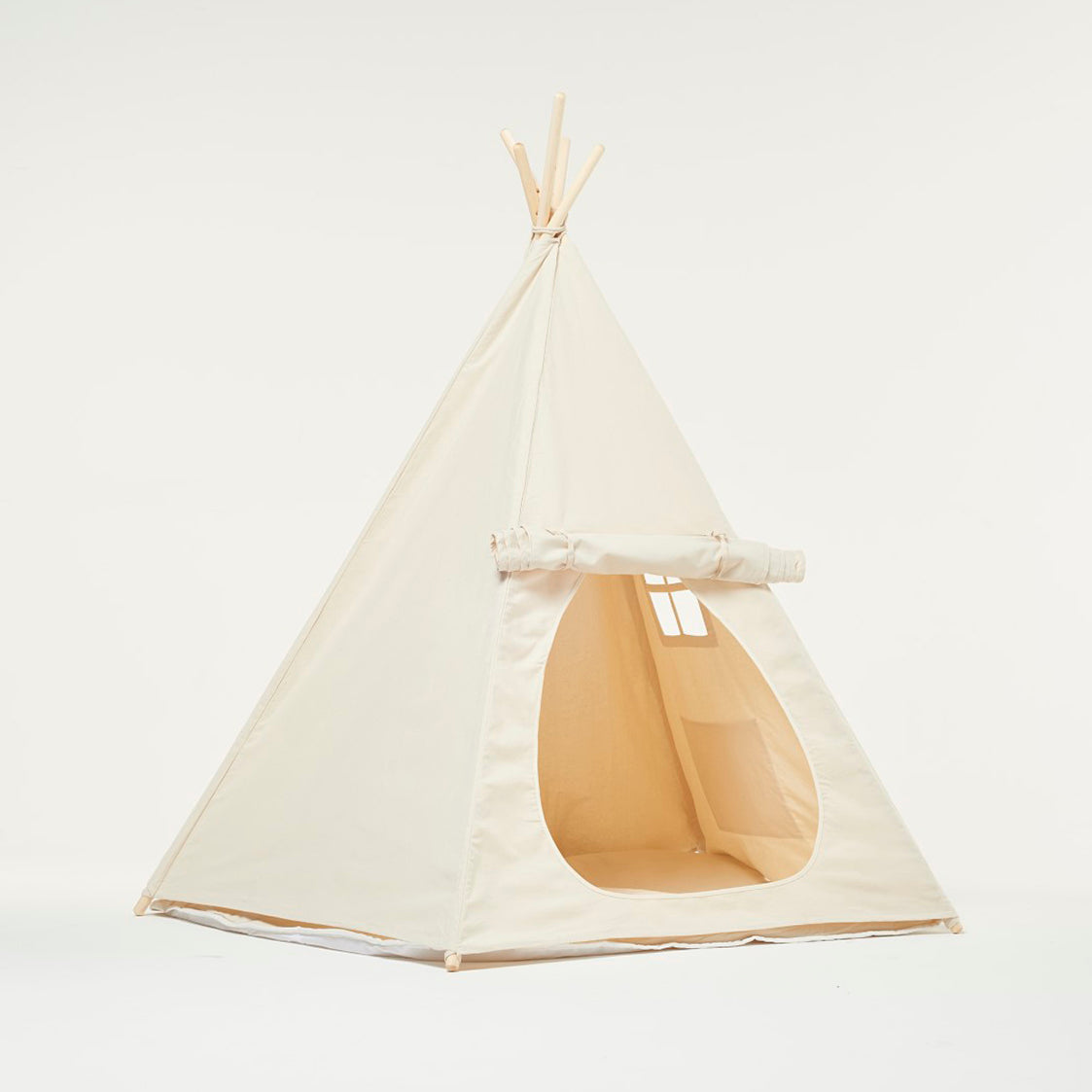 Teepee Play Tent Cream with Cushion