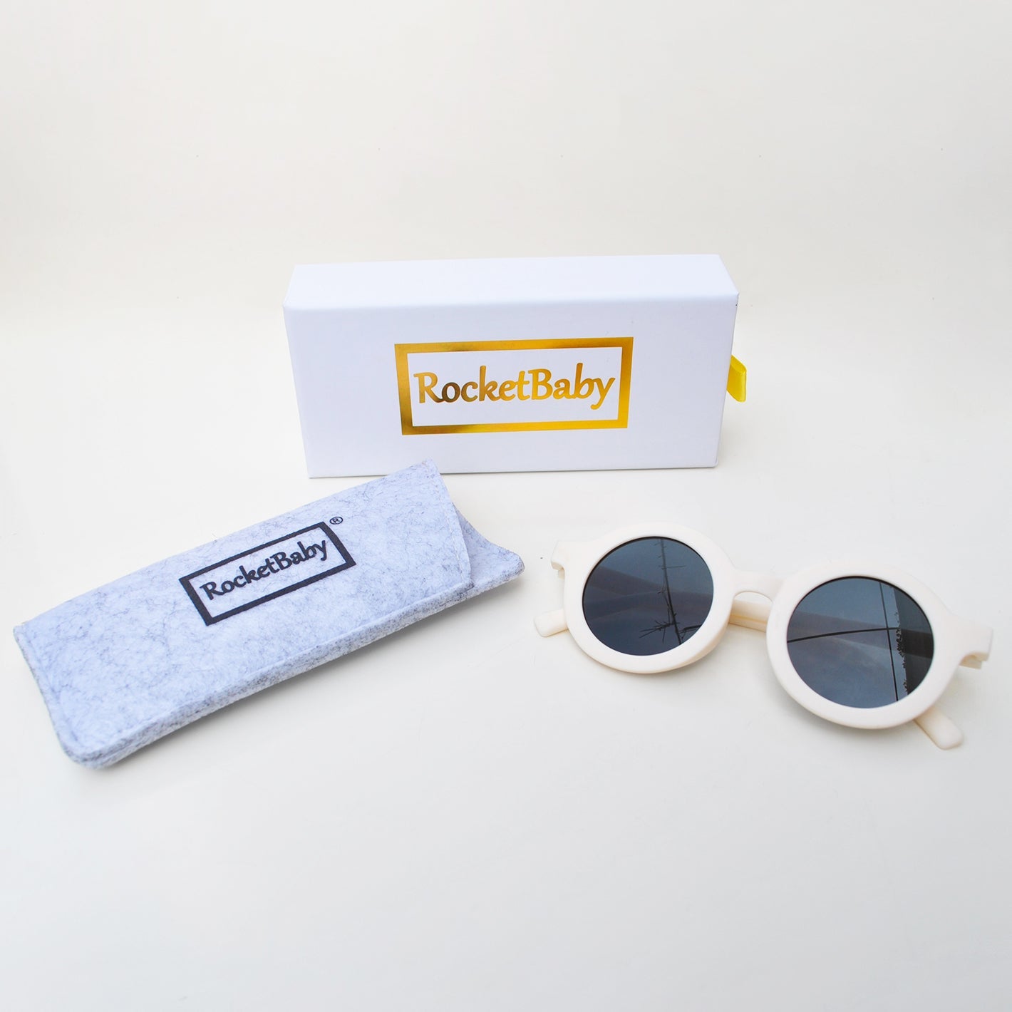 Gafas de Sol Bebé y Niños Blanco Leche